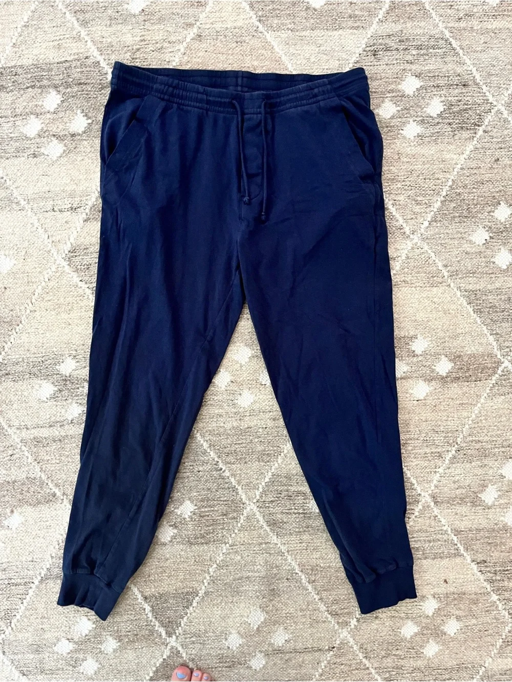 J. Crew Slim Knit Navy Drawstring Jogger Lounge Pants